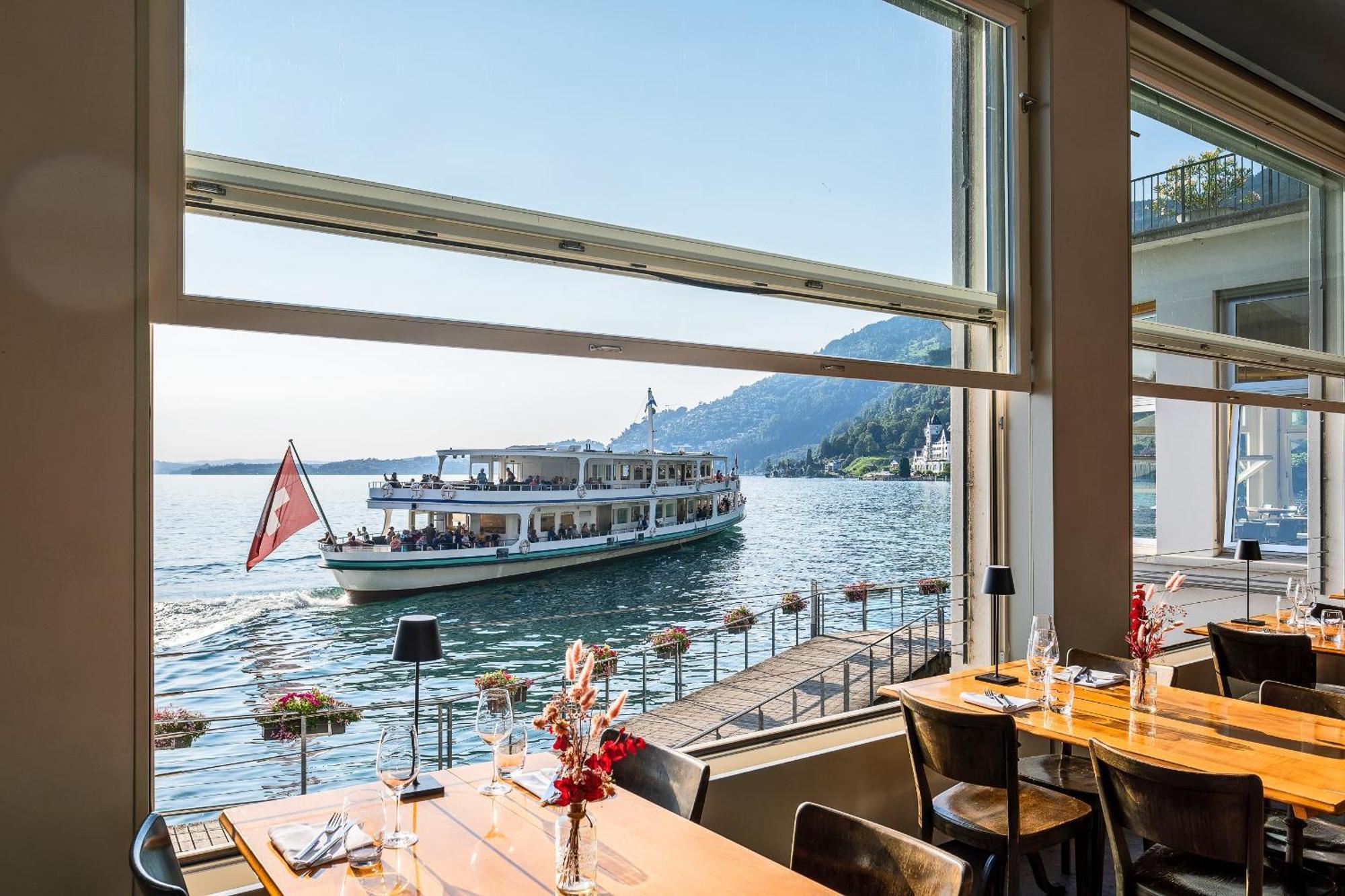 Hotel Terrasse Am See Vitznau Luaran gambar