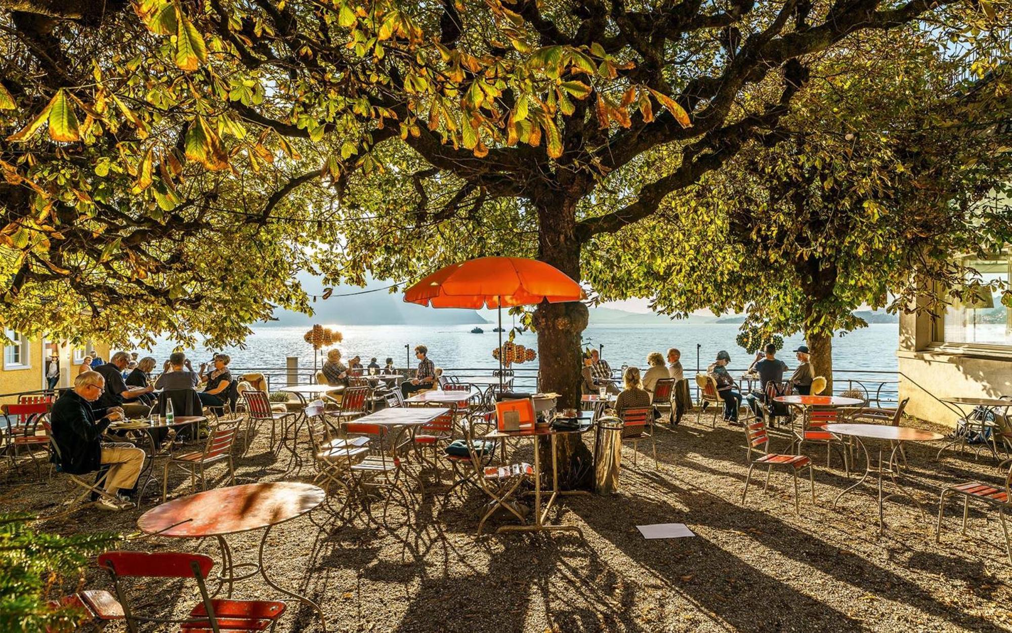 Hotel Terrasse Am See Vitznau Luaran gambar