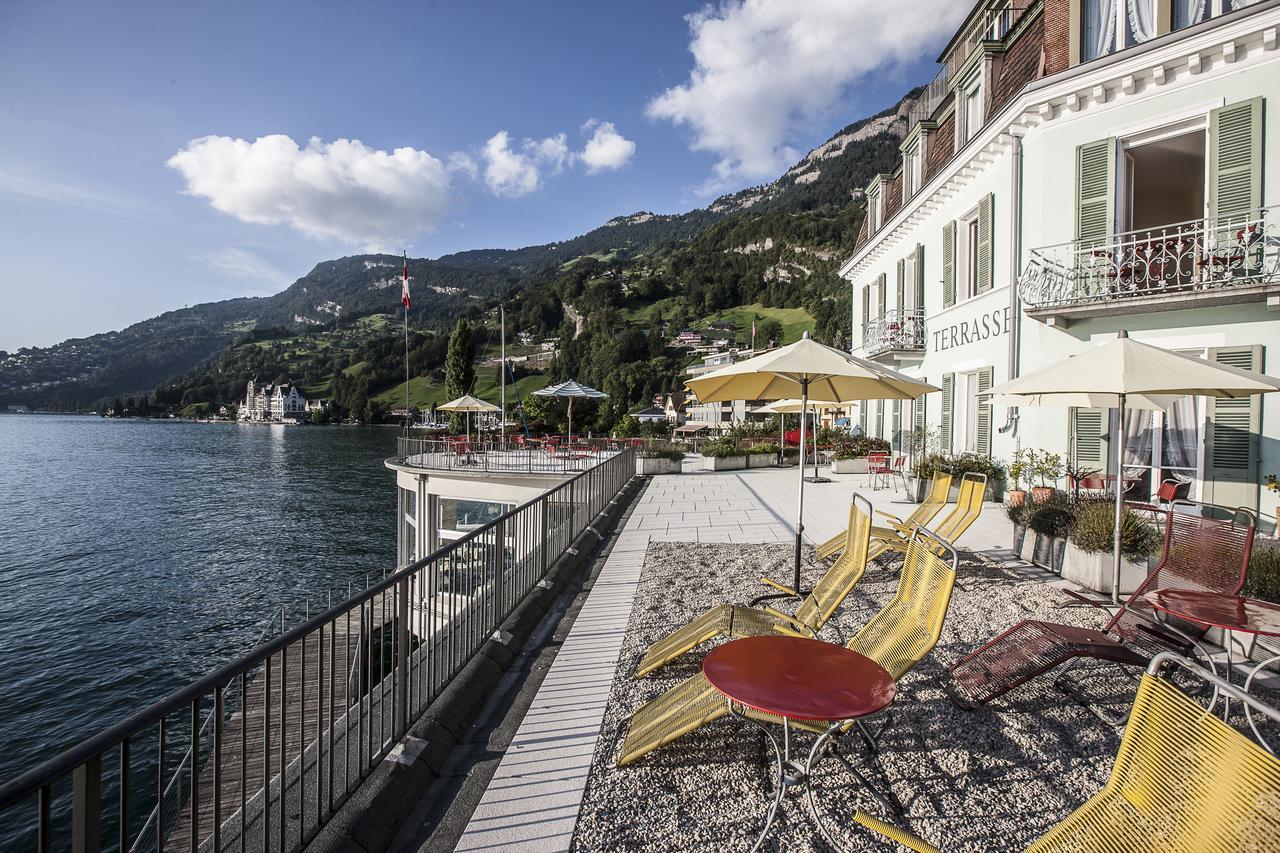 Hotel Terrasse Am See Vitznau Luaran gambar